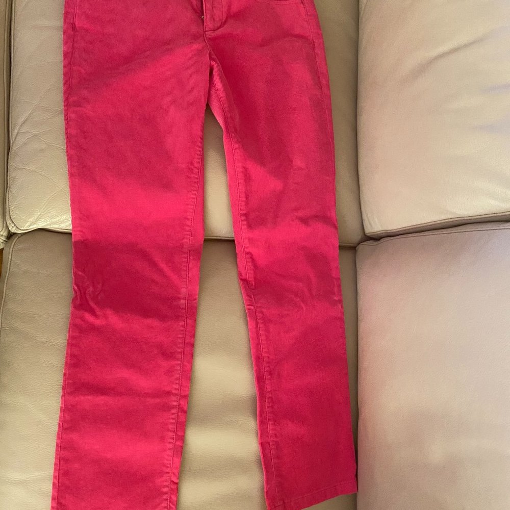 New Vintage straight pant in garment-dyed corduroy in Pink ,  in size 29 P.